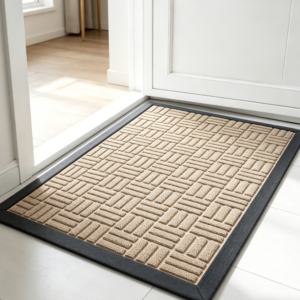 Washable Low-Profile Door Mat, Grey