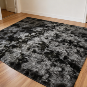 Ridge Scraper Rubber Doormat, Black