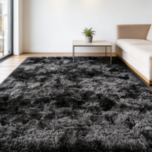 Washable Floral Area Rug, Beige