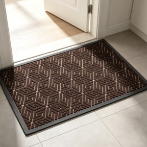 Washable Low-Profile Door Mat, Beige